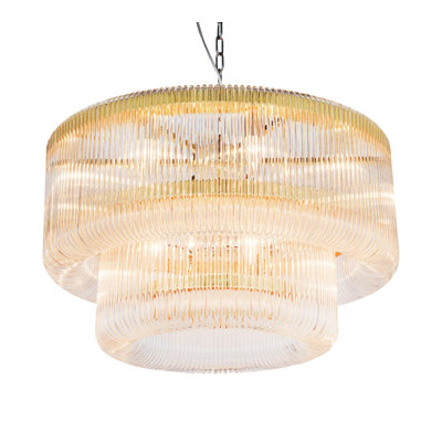 Lustre à plusieurs niveaux 13 lumières unique Craine