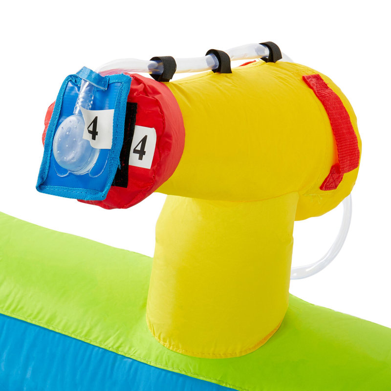 Riptide Triple Fun Inflatable PVC Water Park With 3 Slides & Obstacle Course