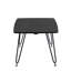Table basse rectangulaire avec plateau en panneau de fibres à densité moyenne et base en fer - Table d'appoint facile à assembler-1621449280