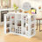 2-Door Cabinet,with Drop Leaf,Power Outlet,Wine Bar,and Adjustable Storage,Ideal for Space-Saving and Versatile Use-126596633
