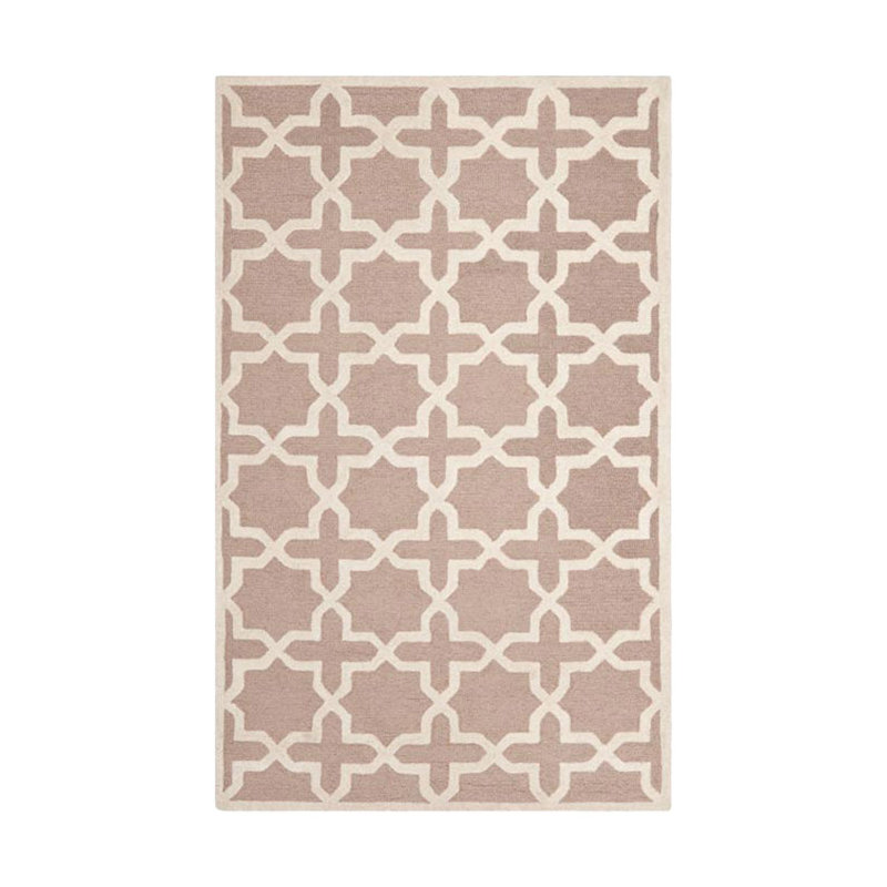 Igna Hand Tufted Wool Geometric Rug, Rectangle 8' x 10'