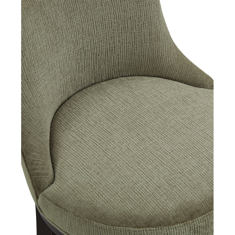 Tabouret de bar en chenille Lucia, Vert feuille, 2, Tabouret de bar (siège d'une hauteur de 29,4 po)
