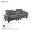 Canapé modulaire multifonctionnel, tissu chenille, design moderne pour le salon