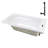 60'' x 32'' Acrylic Soaking Drop-In Bathtub, Drain Included-97545188