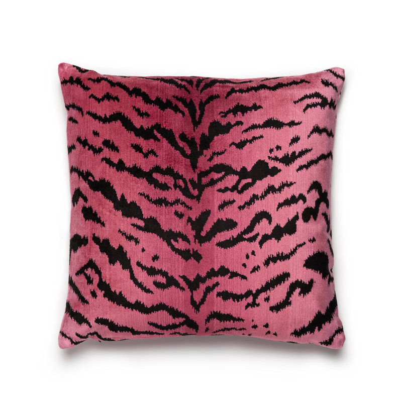 Wild Glamour Tigre Pillow Cover & Insert, Red/Black