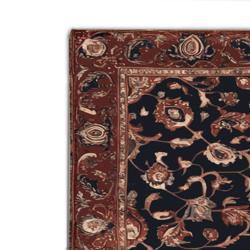 Tapis d'intérieur et d'extérieur brun Persian, Rectangulaire 2 pi x 3 pi