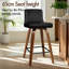 ALFORDSON 2x Swivel Bar Stools Padded Backrest Dining Chair Kitchen