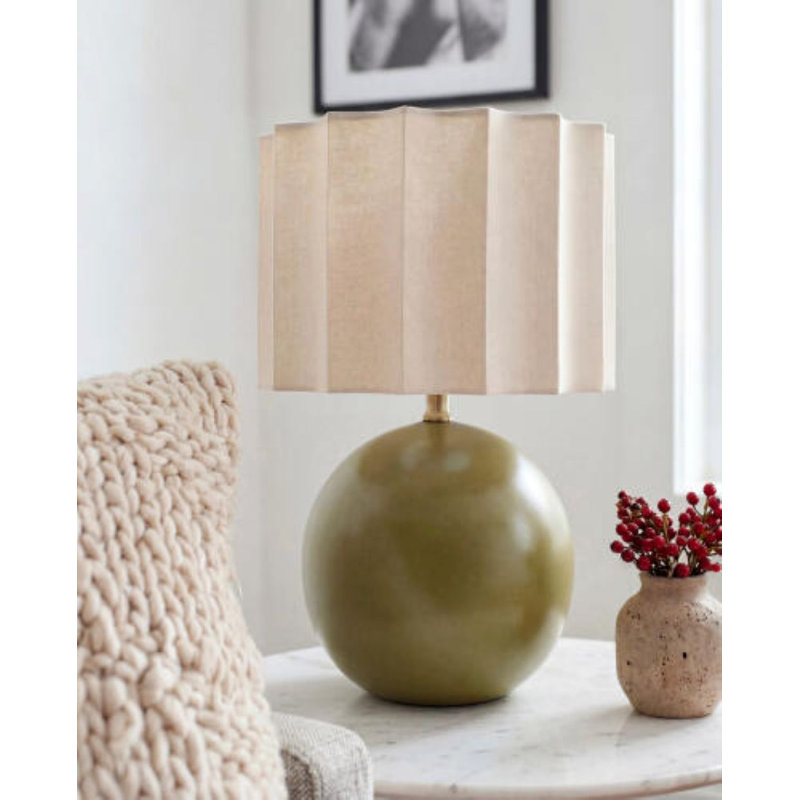 Marisely Table Lamp, Olive
