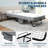 Folding Bed with Mattress for Adults - Sturdy Metal Frame Supporting 450 Lbs, 5 Inch Memory Foam Mattress for Comfort, for Guest Bedroom or Office-164333843