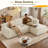 Clitheroe 96.5" L-Shaped Modern Minimalist Boneless Sofa, No Assembly Required Sectional Couch-2021592667-2021592668