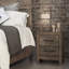 Table de chevet 2 tiroirs Newington en gris