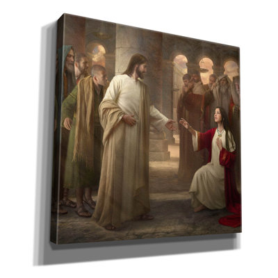 'Though Your Sins be as Scarlet' by Howard Lyon, Canvas Wall Art