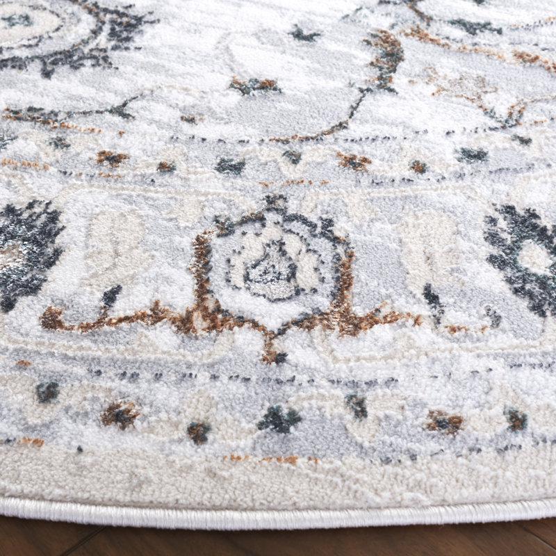 Moanne Performance Oriental Rug, Round 6'7"