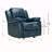 Navy Blue Leather Gel Recliner