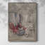 «Vintage Floral Print», impression encadrée CCLXI - bois massif-515144009
