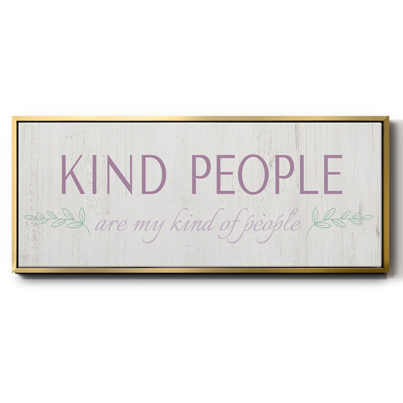 Kind Kind - toile encadrée, H 12 po x l 30 po