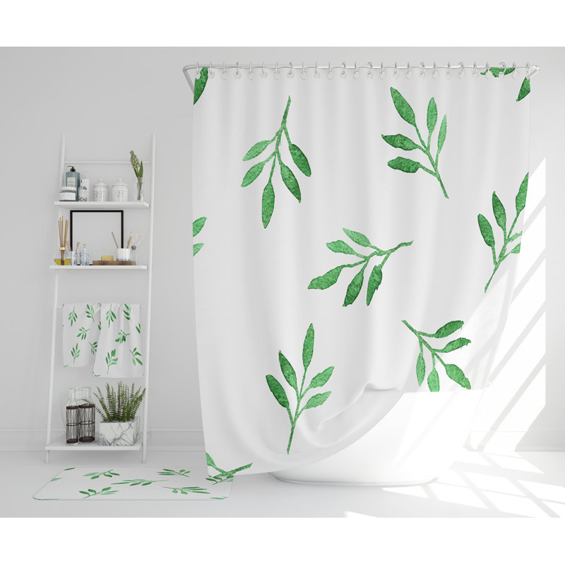 Nexhat Polyester Shower Curtain Set