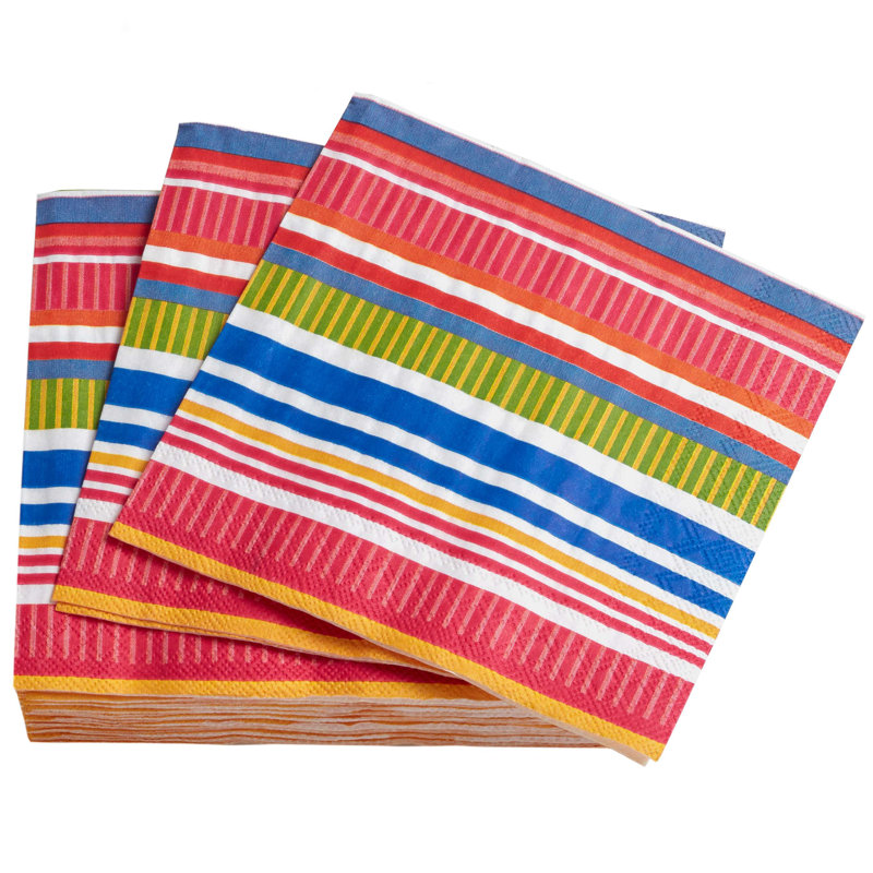 Bright Stripe Paper Napkin