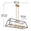 Luminaire suspendu linéaire 8 lumières
