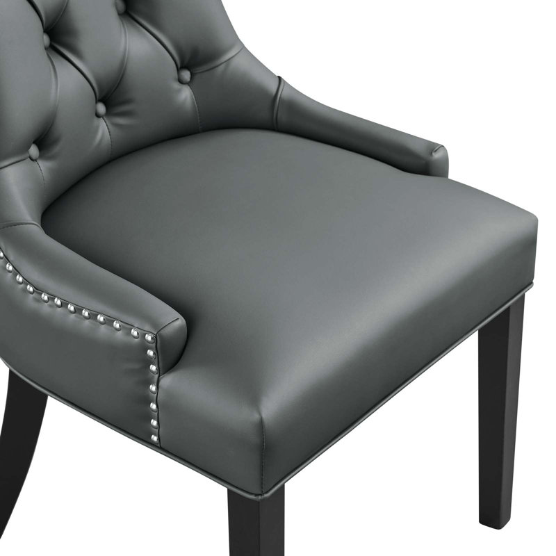 Chaise parsons rembourrée Regent, gris, 1