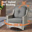 Ensemble d'extérieur en osier pour 5 personnes Emanuell avec chaises pivotantes et coussins inclus-1798428650