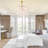 Modern Golden Double-layer Gourd Glass Chandelier With E14 Light Sources