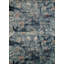 Tapis bleu damassé Farwa-23169864