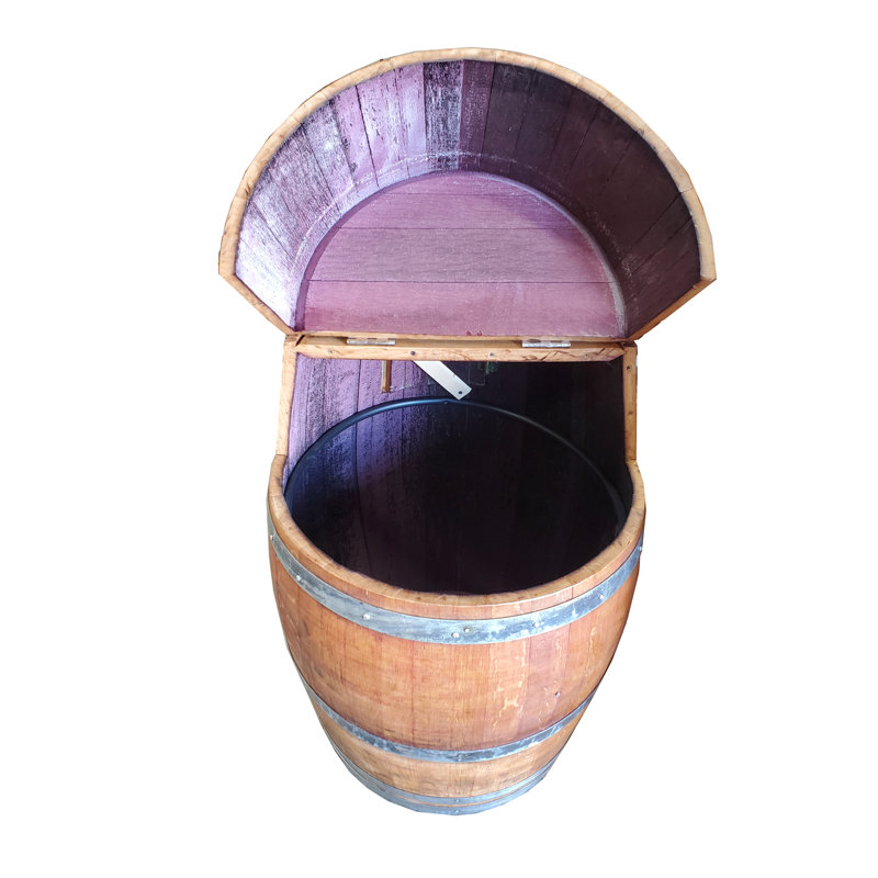 Poubelle à couvercle battant 52 gallons
