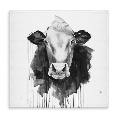 Gray Cow Tablecloth - Indoor/Outdoor Farm Animal Decor