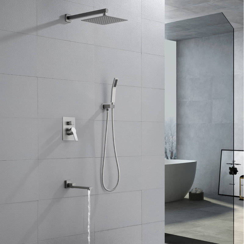 All-In-One Kit with Rough in-Valve, Brushed Nickel
