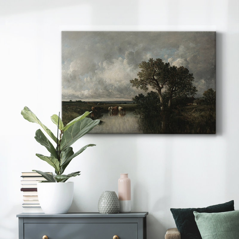 Vintage Landscape-CDLXVI, reproduction d'art sur toile, H 33 po x l 49 po
