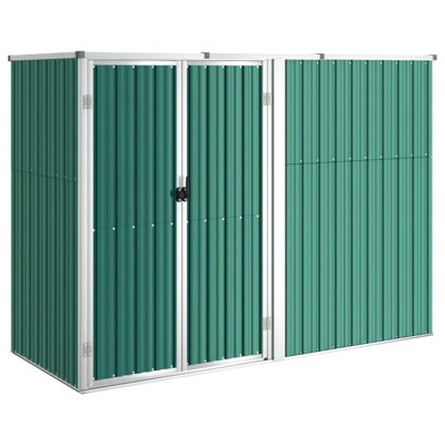 7.38 ft W x 2.91 ft D Galvanized Steel Lean-To Tool Shed