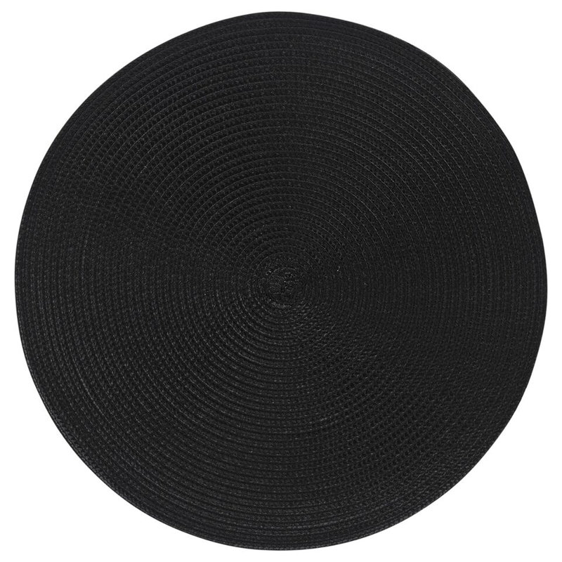 Quantaya Polypropylene Solid Colour Placemant, Black