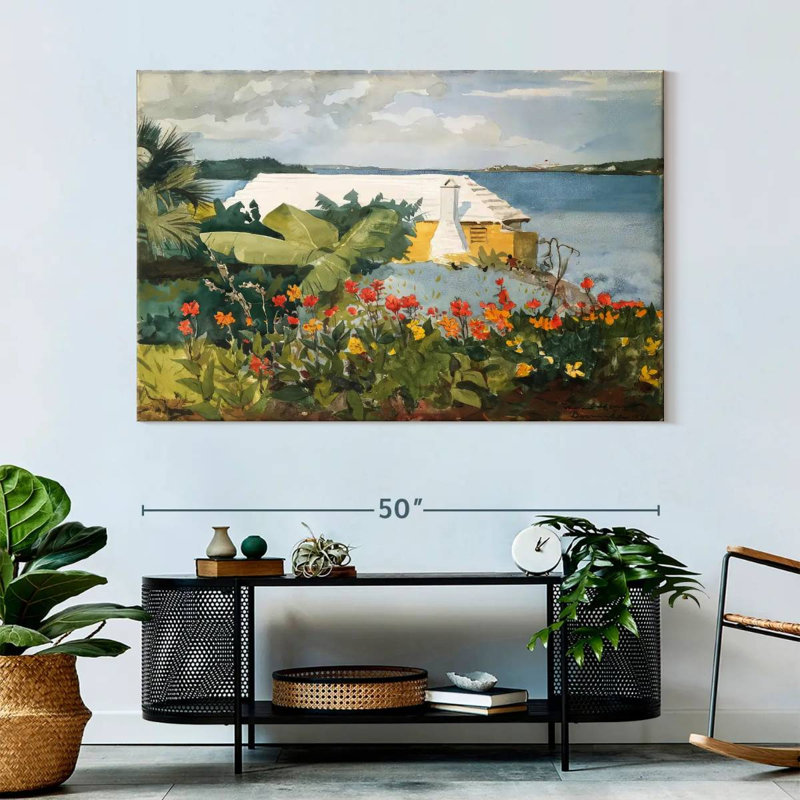 Gillard Flower Garden And Bungalow - Bermudes, H 34 po x l 51 po