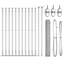Vidaxl Fence With Posts PVC-Coated Steel-116797848-116797857