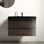Bassin intégré en quartz noir mat - Transformez les salles de bain ordinaires idéales pour le style de salle de bain