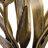 20"H Hand Blown Glass 5 Calla Lily Uplight Accent Lamp-1458875300
