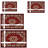 Bohemian Persian-Inspired Floral Area Rug with Non-Slip Rubber Backing, Washable Tufted Polypropylene Indoor Rug-1889600876