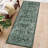 2x6 Washable Rug Non Slip Vintage Oriental Hallway Runner Rug with Rubber Backing Low Pile Retro Floral Distressed Carpet for Kitchen Laundry Entryway,-1185466034