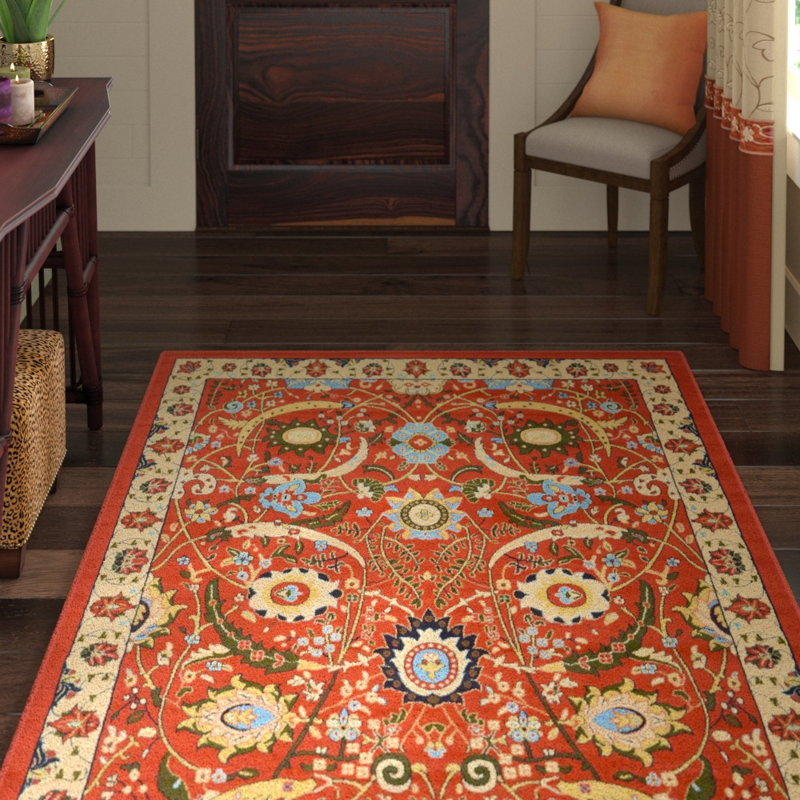 Britannia Floral Indoor Rug, Rectangle 7'10" x 10'