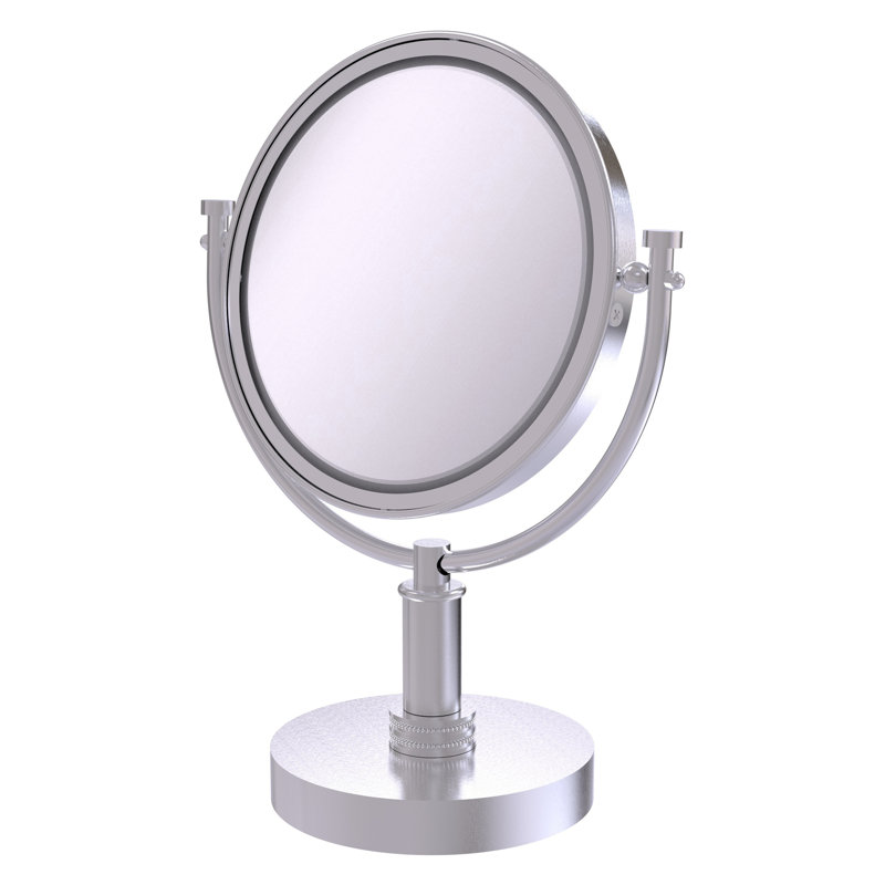 Dolder Metal Mirror, Satin Chrome, 3x