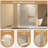 48" Width X 72"Height Single Sliding Shower Door,5Mm Fixed Glass And 6Mm Sliding Glass Frameless , Clear Tempered Glass, Stainless Steel Handle,Chrome-124898880