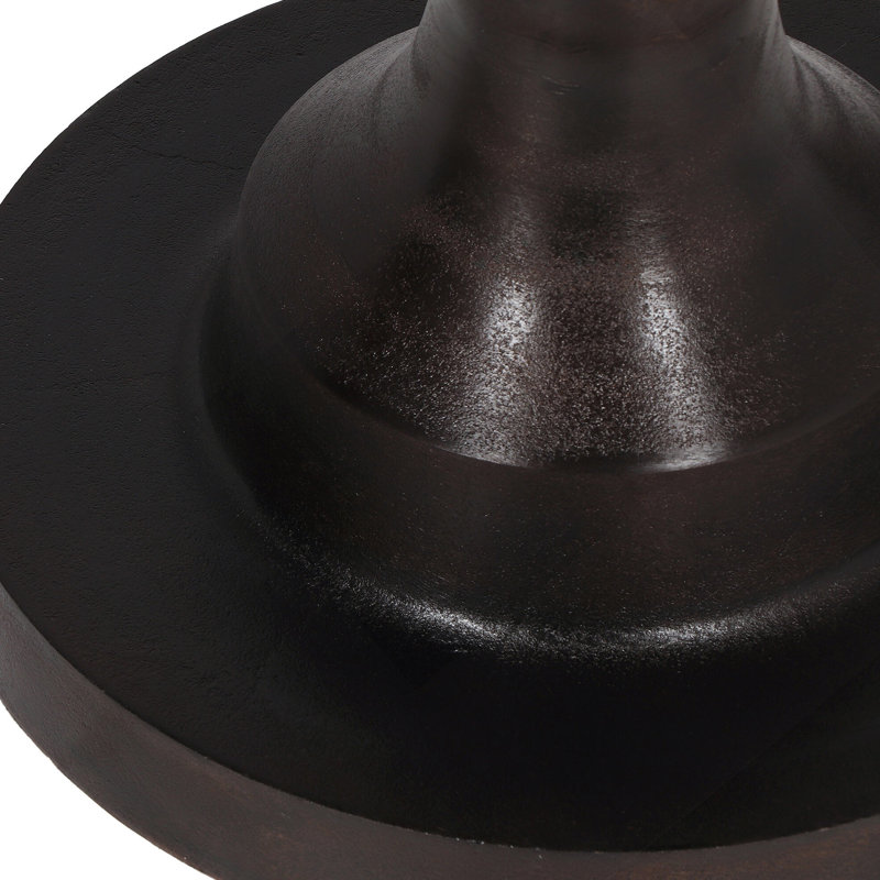 Aluminum Circular Dining Table, Bronze