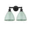 Éclairage pour meuble-lavabo de salle de bain 2 lumières 16,5 pouces Anjail Dome-71799806-71799802