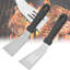 Ensemble de 2 petites spatules en acier inoxydable à fente pour la cuisine