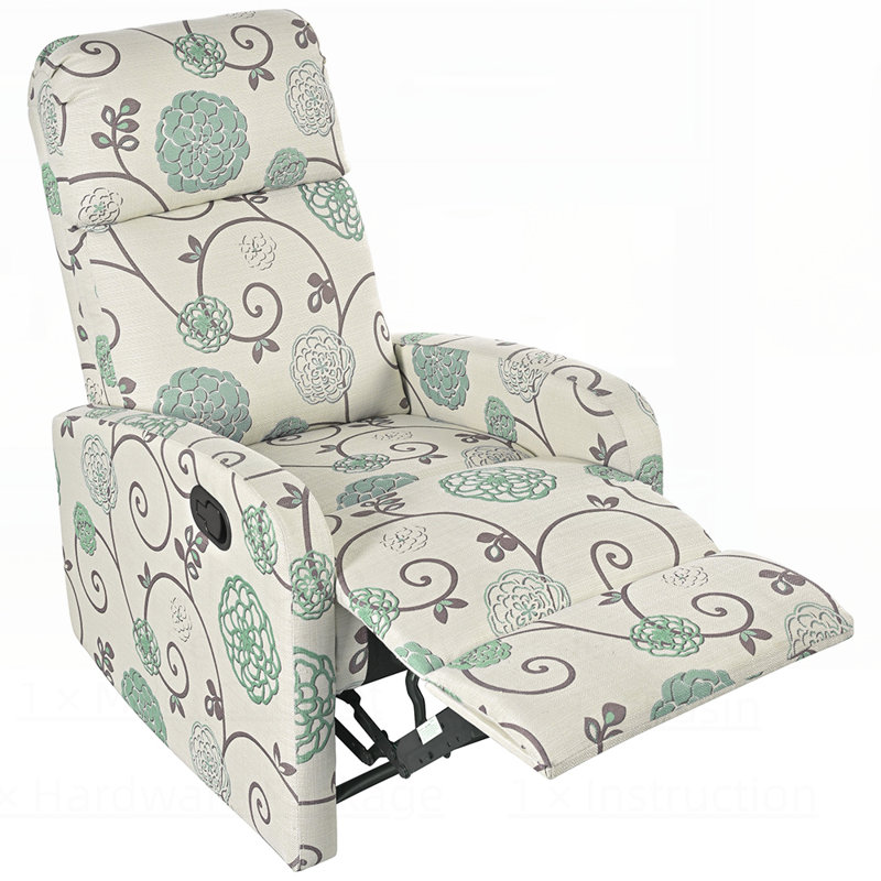 Fauteuil de cinéma maison inclinable manuel moderne avec dossier réglable pour un confort et une détente ultimes