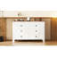 Commode à tiroirs, commode en bois de style campagnard rétro avec 6 tiroirs, armoire de rangement pour chambre à coucher-1044035827