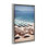 «Beach Canopies View», toile flottante encadrée grise par Ashley Singleton