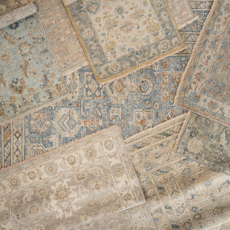 Wentworth-Amara Hand Knotted Wool Oriental Area Rug, Rectangle 8' x 10'