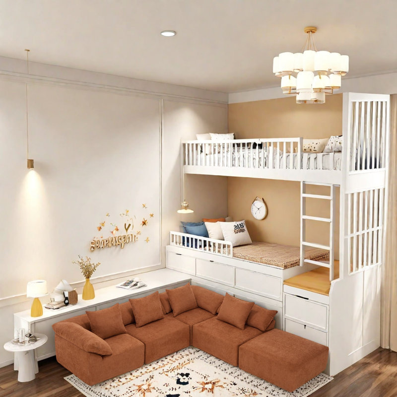Canapé modulaire surdimensionné Boneless Luxury, Orange